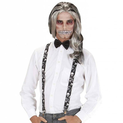 Halloweenartikel bretel schedels