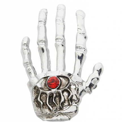 Halloweenartikel broche skelethand