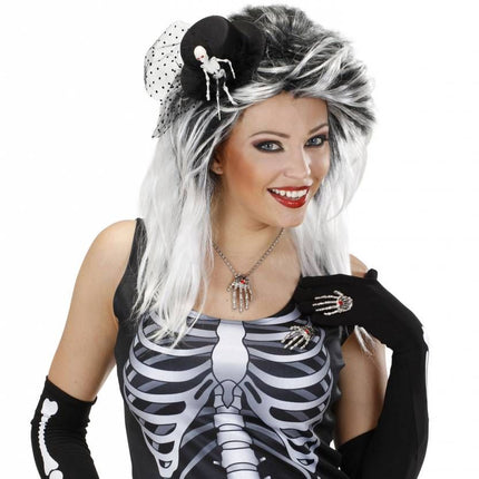 Halloweenartikel broche skelethand
