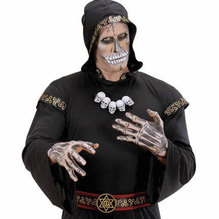 Halloweenartikel halsketting schedel