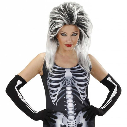 Halloweenartikel handschoenen botten