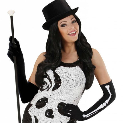 Halloweenartikel handschoenen botten