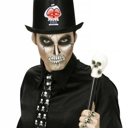 Halloweenartikel hoge hoed halloween met flikkerend licht