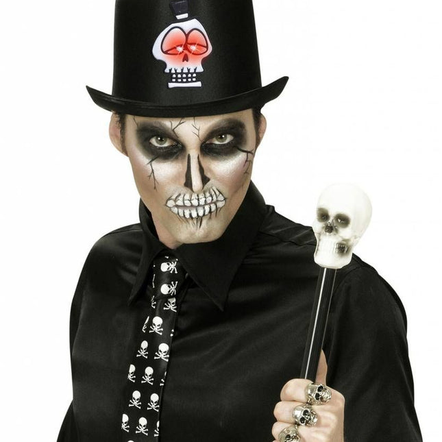 Halloweenartikel hoge hoed halloween met flikkerend licht
