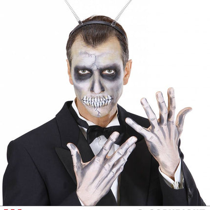Halloweenartikel hoofdband met schedels