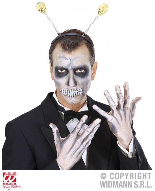 Halloweenartikel hoofdband met schedels
