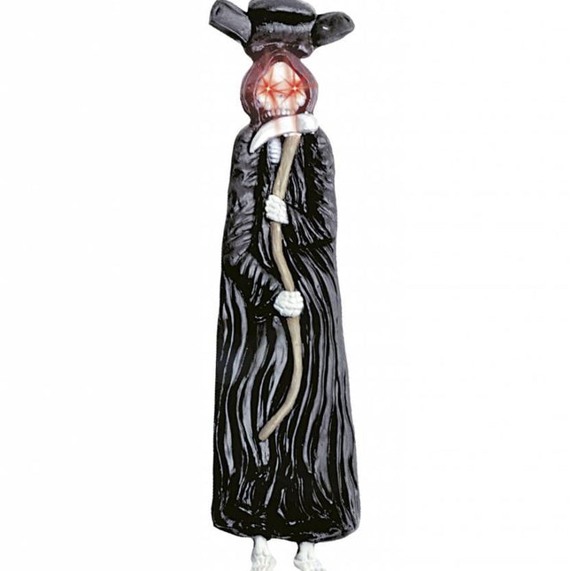 Halloweenartikel latex stropdas skelet met lichtgevende ogen