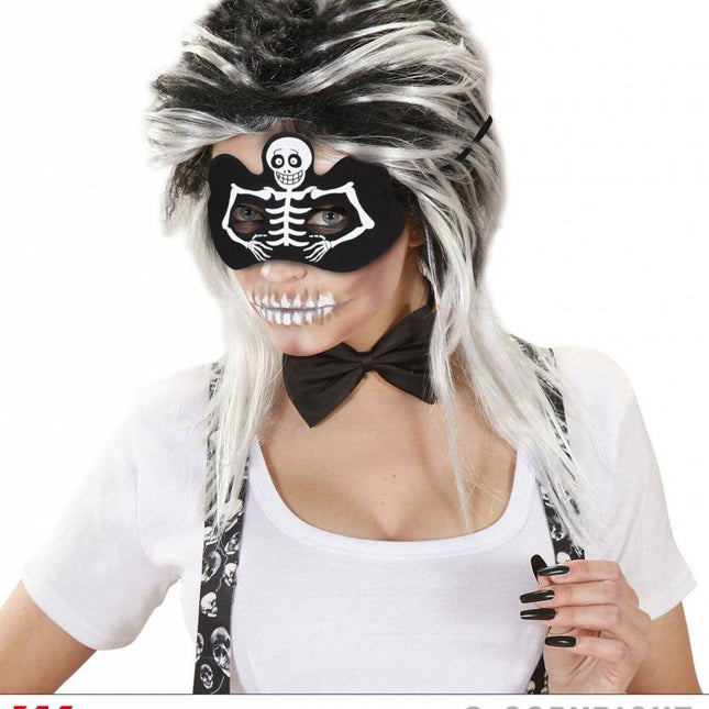Halloweenartikel oogmasker skelet