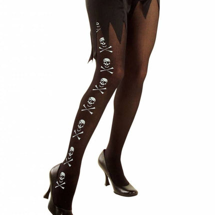 Halloweenartikel panty skelet en botten