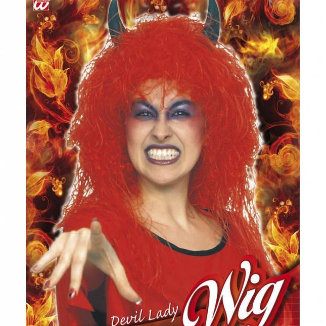 Halloweenartikel pruik Duivel