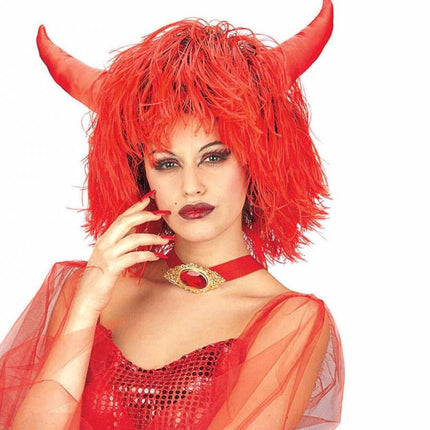 Halloweenartikel pruik Inferno