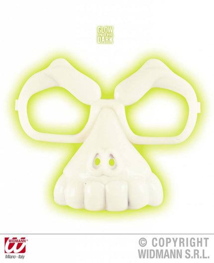 Halloweenartikel schedelbril lichtgevend in donker