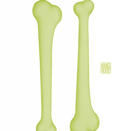 Halloweenartikel set van 2 botjes met geluid