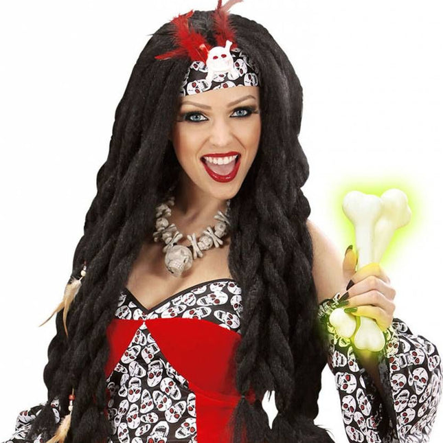 Halloweenartikel set van 2 botjes met geluid