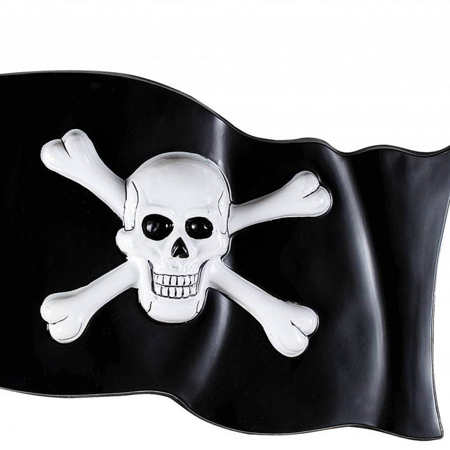 Halloweenartikelen decoratie piratenvlag 45x32cm