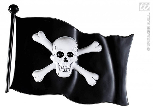 Halloweenartikelen decoratie piratenvlag 45x32cm