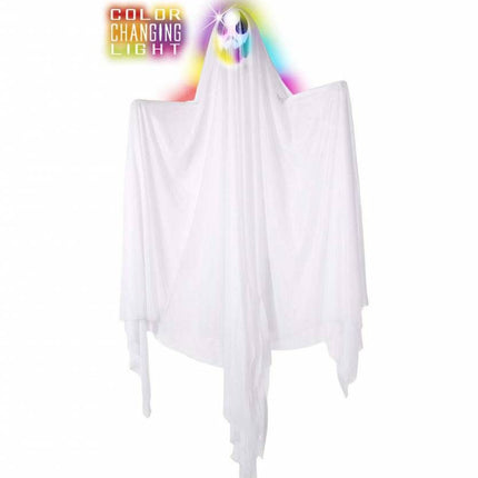 Halloweenartikelen geest met meerkleurig licht 170cm