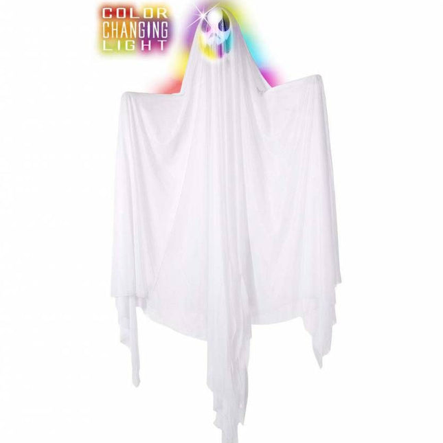 Halloweenartikelen geest met meerkleurig licht 170cm