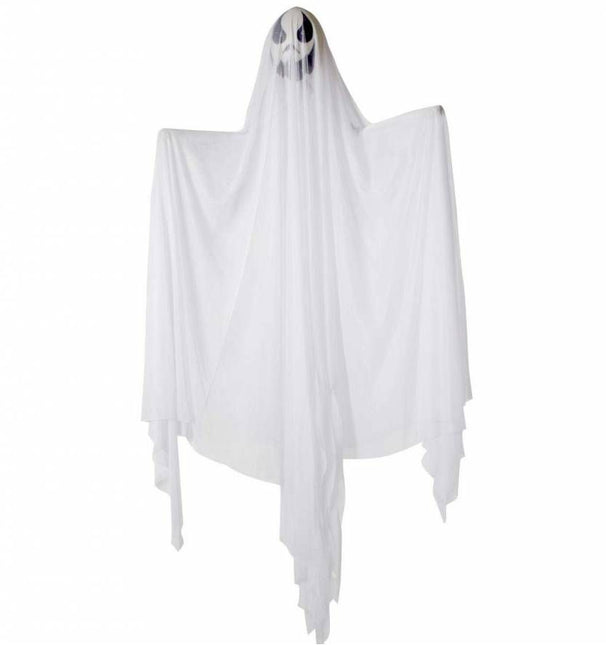 Halloweenartikelen geest met meerkleurig licht 170cm