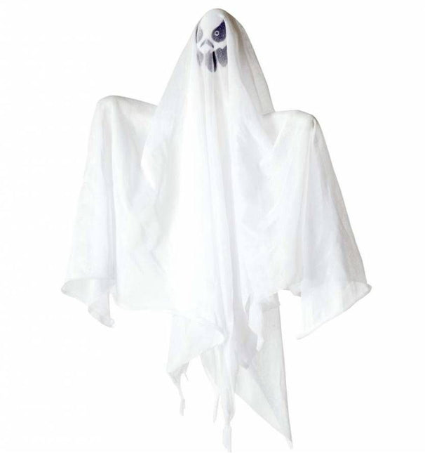 Halloweenartikelen geest met meerkleurig licht 50cm