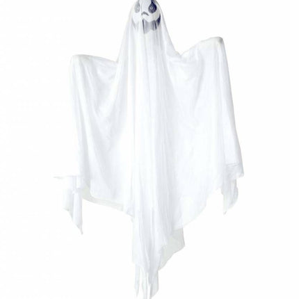 Halloweenartikelen geest met meerkleurig licht 90cm