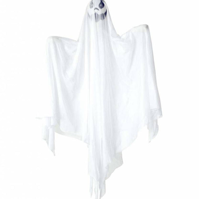 Halloweenartikelen geest met meerkleurig licht 90cm