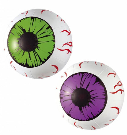 Halloweenartikelen set van 2 opblaasbare ogen