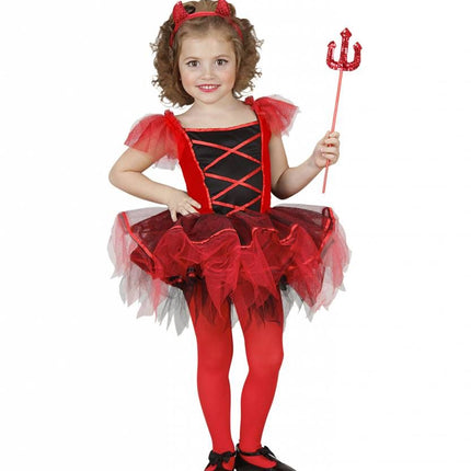 Halloweenkleding ballerina duivel