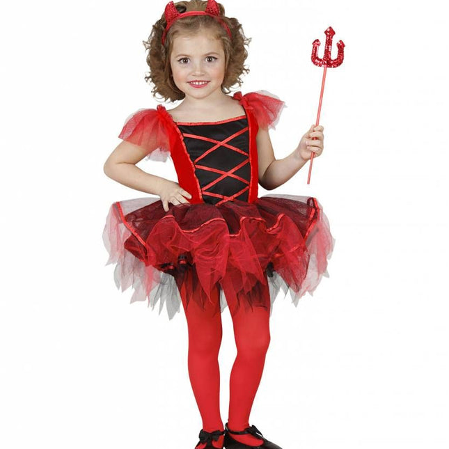 Halloweenkleding ballerina duivel