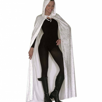 Halloweenkleding: Cape wit (150 cm)