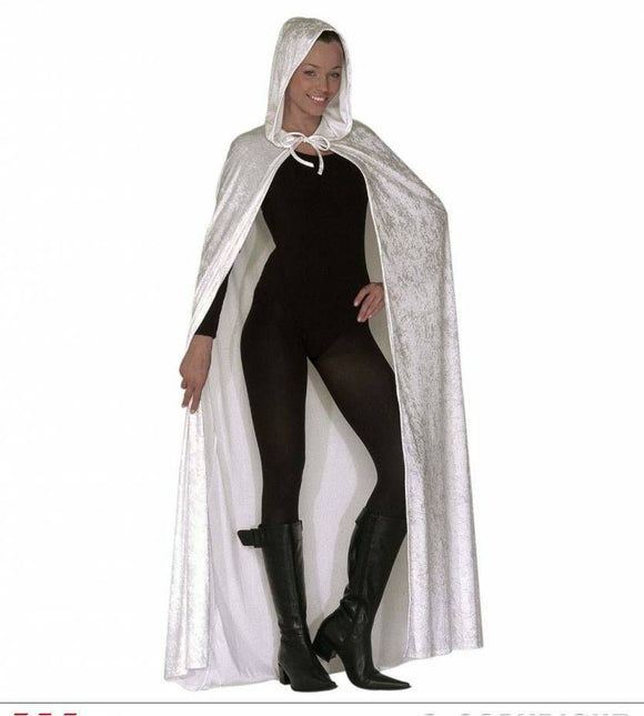 Halloweenkleding: Cape wit (150 cm)
