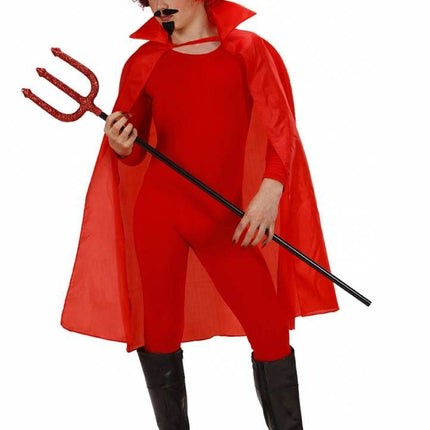 Halloweenkleding: Capes in rood of zwart (100 cm) kind