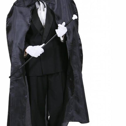 Halloweenkleding: Capes in rood of zwart (130 cm)