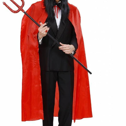 Halloweenkleding: Capes in rood of zwart (130 cm)