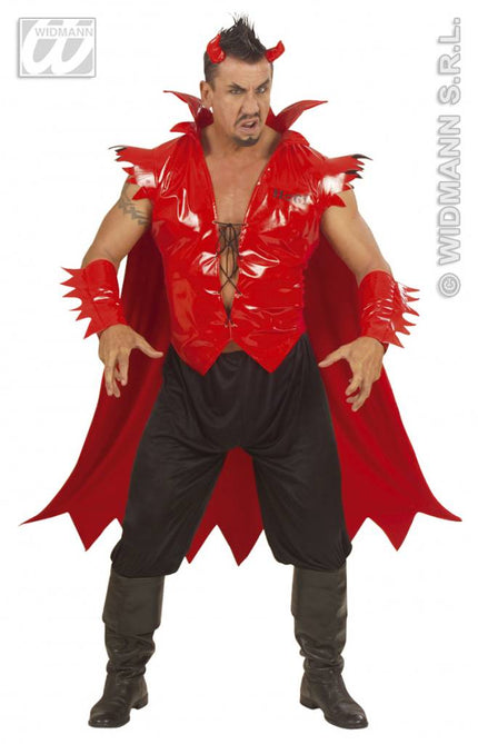Halloweenkleding duivel fiberoptisch