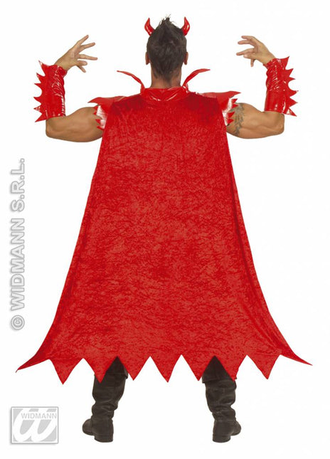 Halloweenkleding duivel fiberoptisch