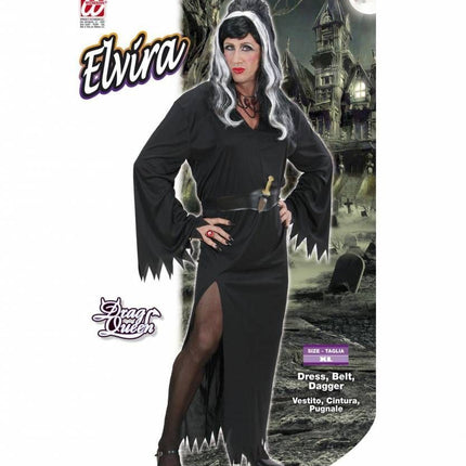 Halloweenkleding Elvira mannelijke uitvoering