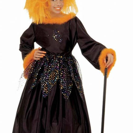 Halloweenkleding heks met veren