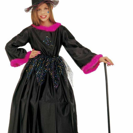 Halloweenkleding heks met veren