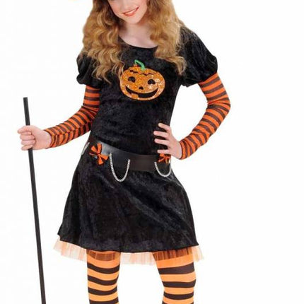 Halloweenkleding heks pompoen