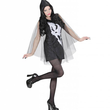 Halloweenkleding jurk schreeuwende geest