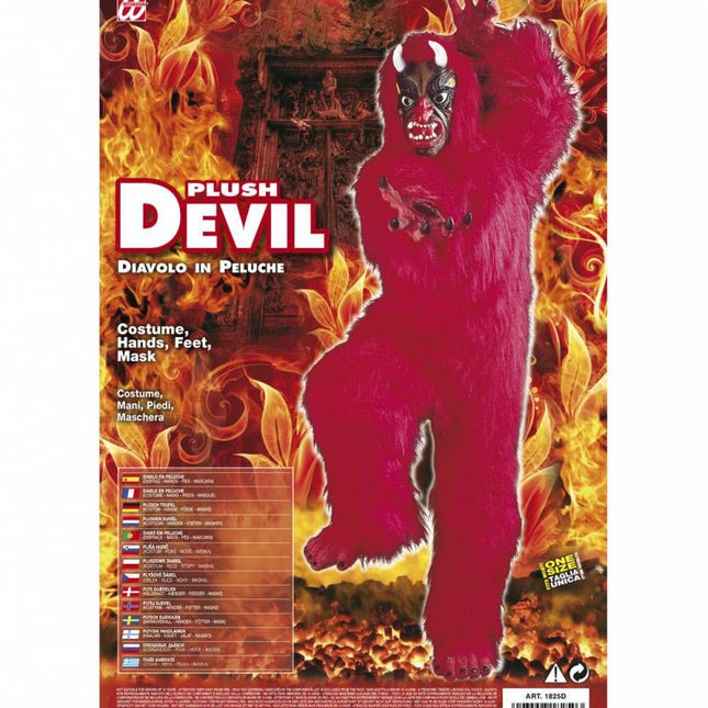 Halloweenkleding kostuum duivel in pluche