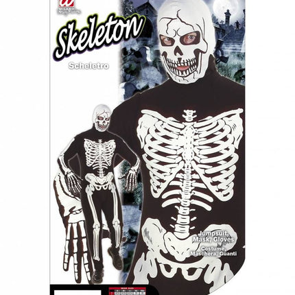 Halloweenkleding luxe skelet