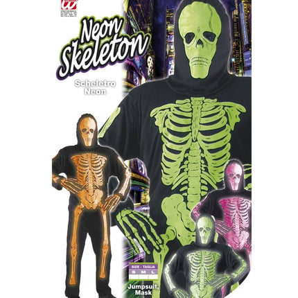 Halloweenkleding: Neon skelet