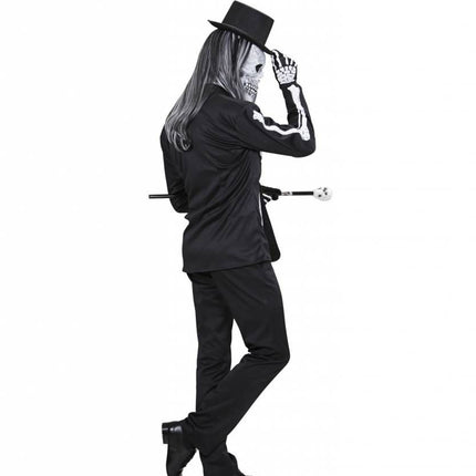 Halloweenkleding skelet jas