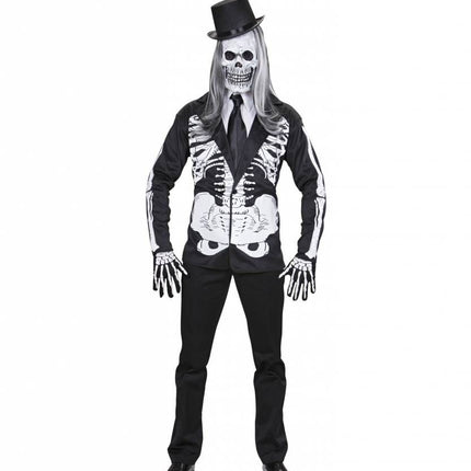 Halloweenkleding skelet jas