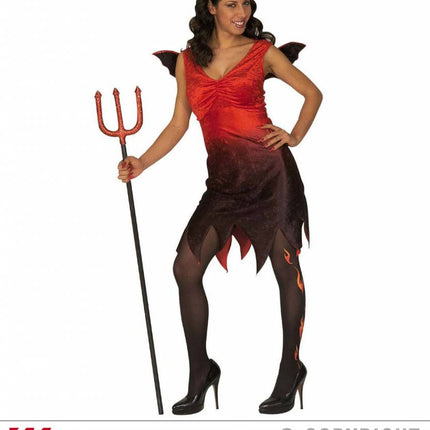 Halloweenkleding spicy duivelin