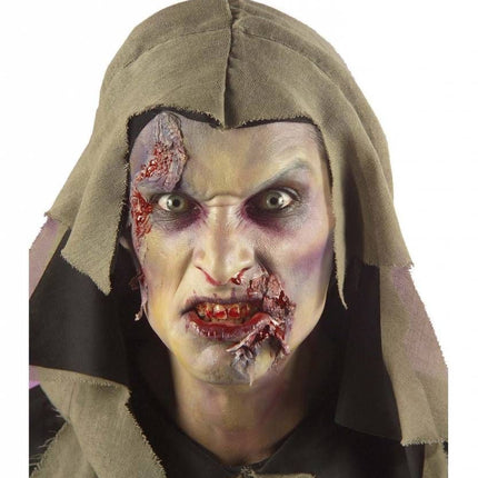 Halloweenkleding: Zombie met openliggend geraamte