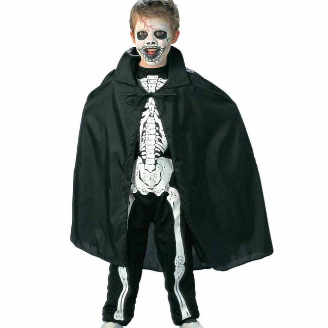 Halloweenkleding: Zwarte cape (kind)