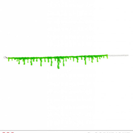 Halloweenkostuum choker groene slijm
